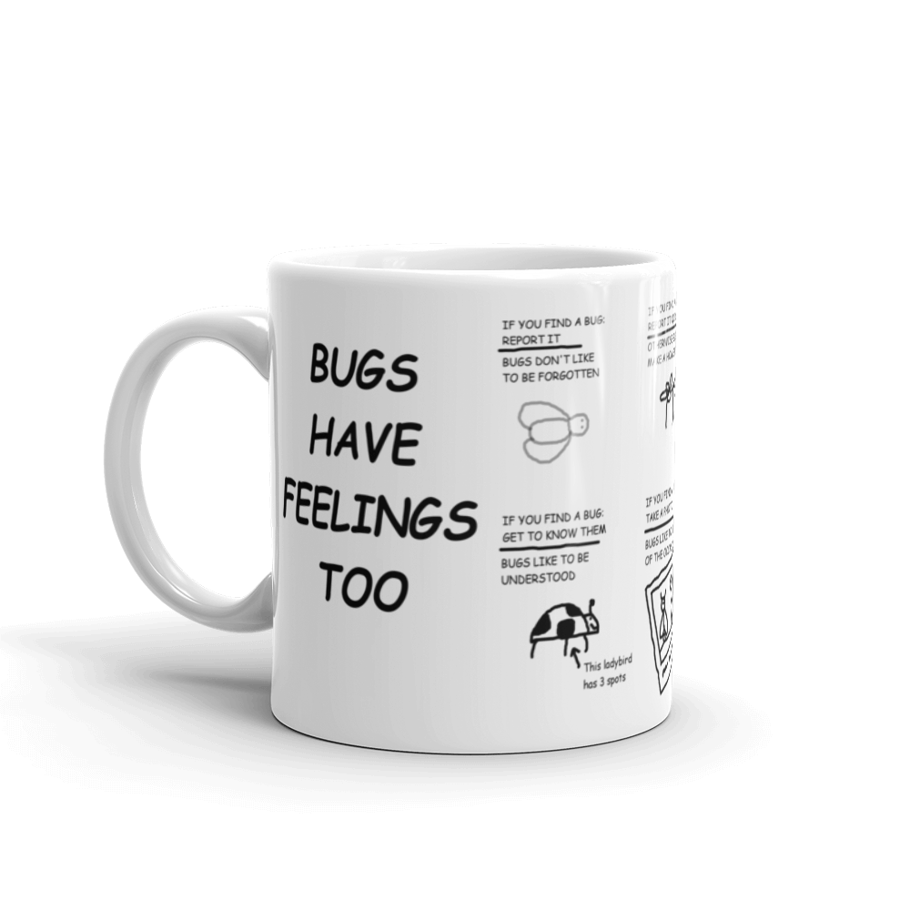Bug Feelings Mug by Andy Glover