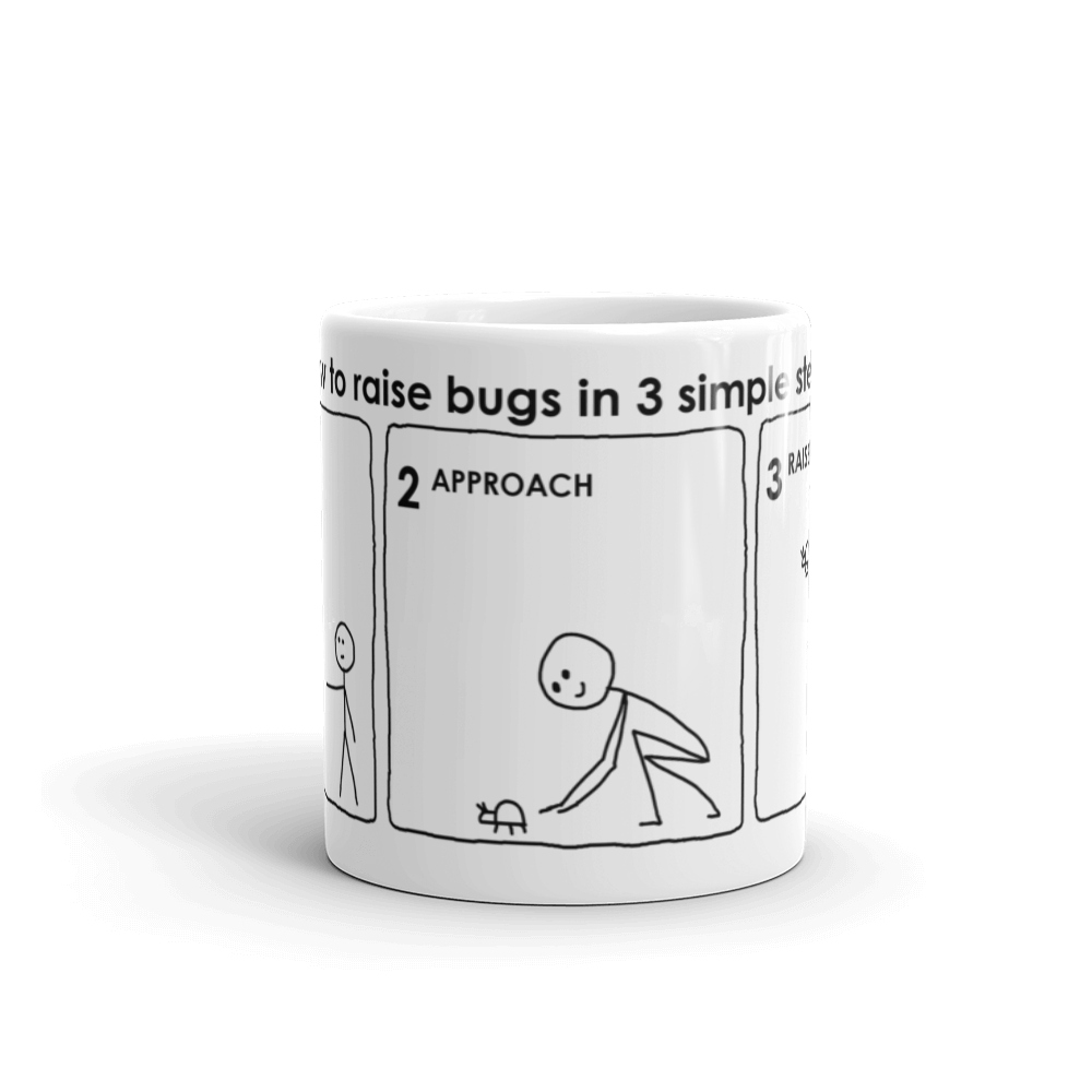 Raising Bugs Mug by Andy Glover
