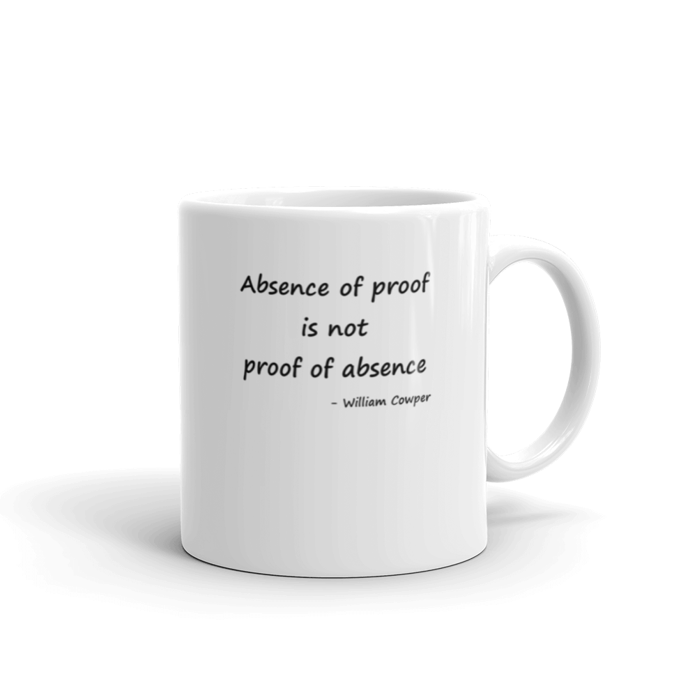 Absence of Proof Mug by Andy Glover