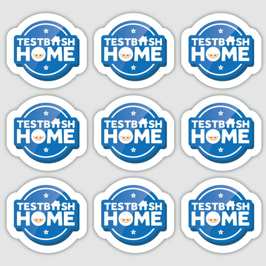 TestBash Home Mini Stickers x9