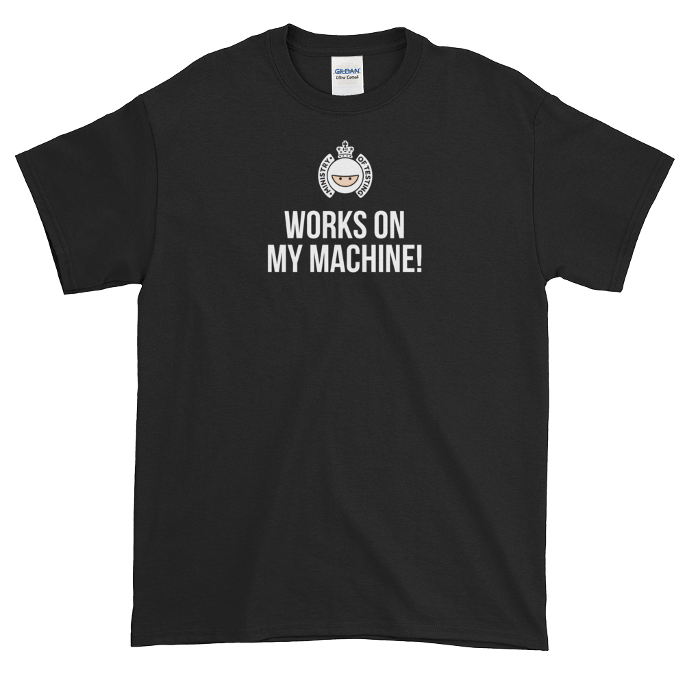 T-Shirt - Quotes - Works on My Machine + Logo - Men's