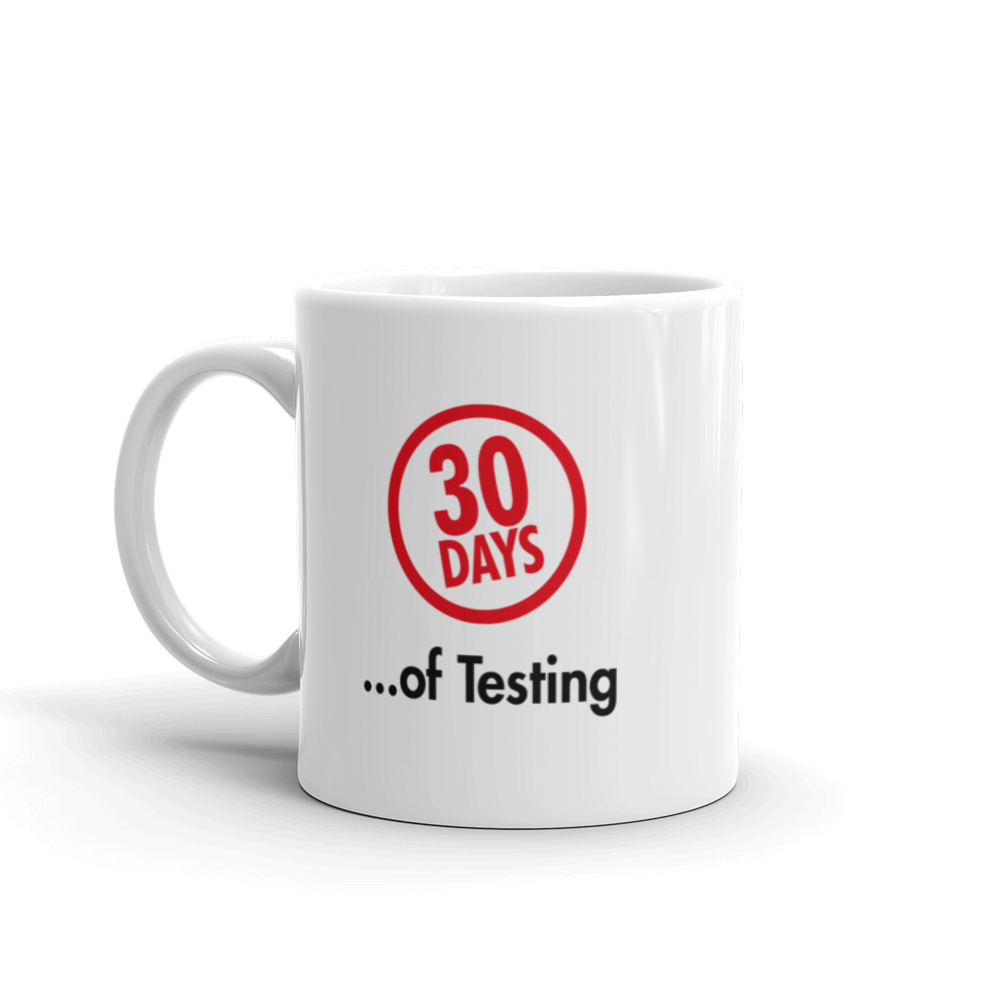 30 Days of Testing Mug