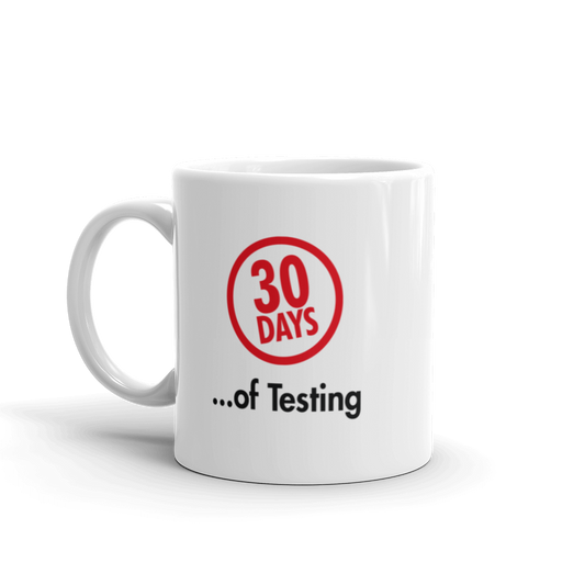 30 Days of Testing Mug