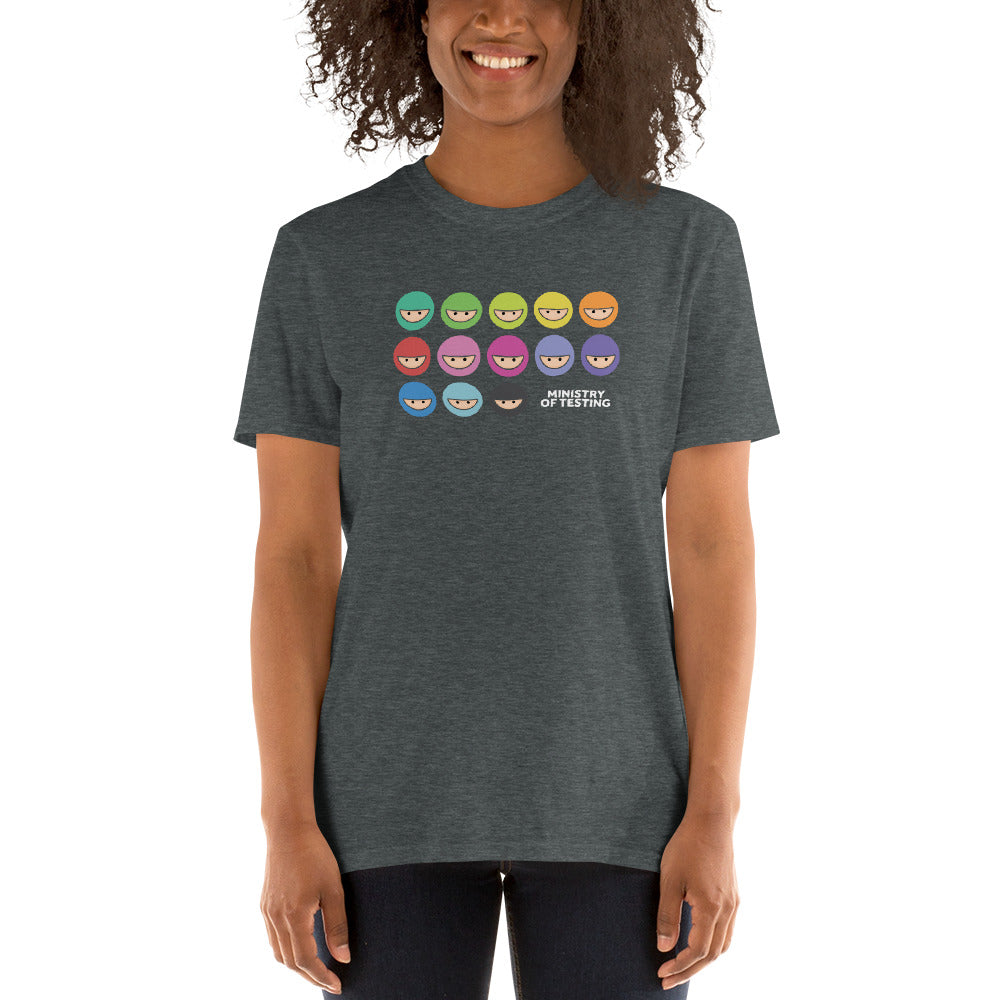 T-Shirt - MoT Logo Rainbow - Unisex - Black / Grey