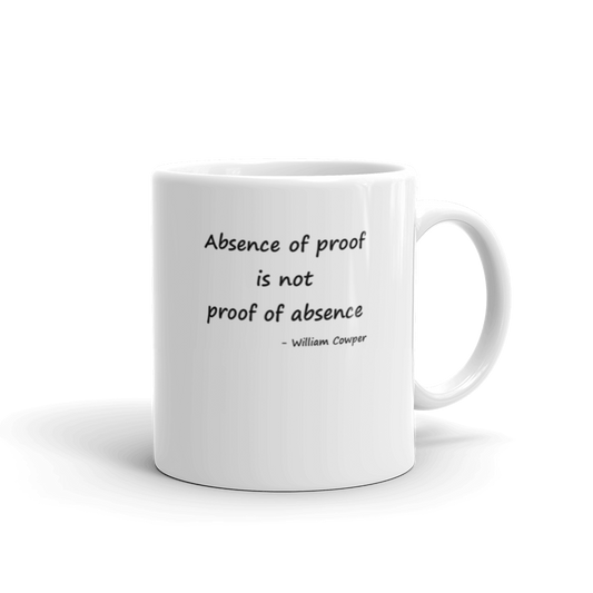 Absence of Proof Mug by Andy Glover